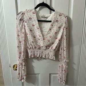 The East Order Floral Blouse - Size Small
